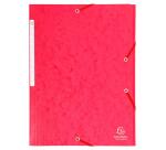 Chemise à élastiques Maxi capacity carte lustrée 425gm2 - A4 - Rouge