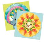 Boîte créative, Mandala animaux à gratter
