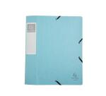 Boite de classement Cartobox livrée à plat Dos 60mm carte lustrée Aquarel - A4 - Couleurs assorties