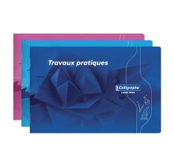 Cahier Travaux Pratiques piqué 7000 à l'italienne 24x16cm 32 pages uni 70 g - Assortis
