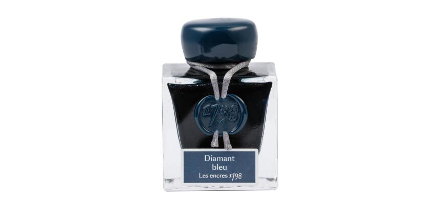 Encre 1798 à paillettes argentées - Diamant bleu