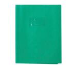 Protège-cahiers grain madras avec rabats marque-pages PVC 22/100ème 17x22 cm