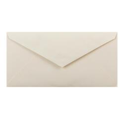 25 enveloppes DL (110x220mm) Vergé de France doublées gommées