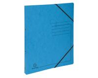 Classeur 2 anneaux 15mm carte lustrée imprimée - A4 - Turquoise