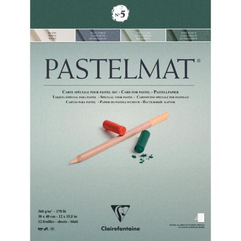 Pastelmat bloc collé 12F 30x40cm 360g