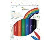 Poch. 8 feutres magiques (6 coul. + 2) - Multicolore
