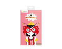 Cartes d'invitation, Princesses - Rose