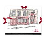 Moulin Rouge, Carton à dessin 28 x 38 cm, fermeture avec rubans