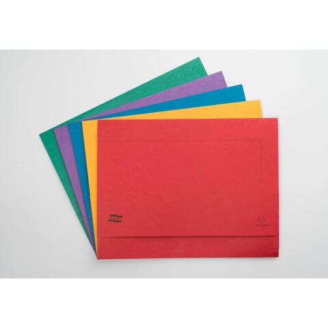 Paquete de 5 Subcarpetas Bolsa A3 Cartulina lustrada 225 g/m2 - Colores surtidos