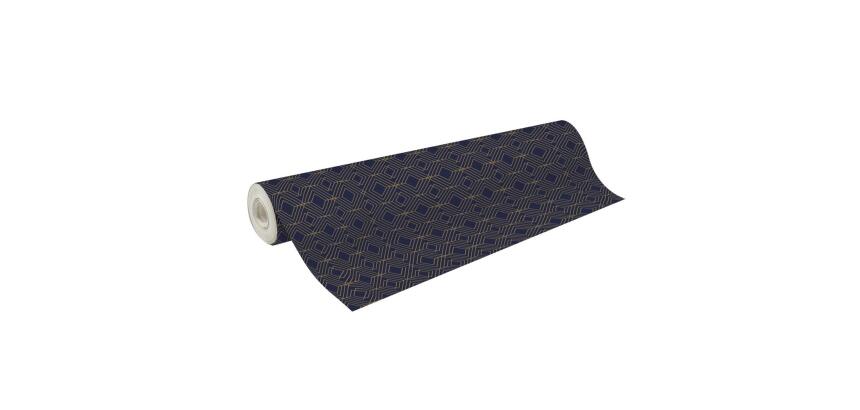 Excellia 80g, rl 50x0,70m Géo or et bleu - Bleu