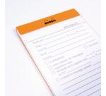 Bloc agrafé Message N°140 11 x 1 7 cm 80 feuilles pré-imprimé 80 g Orange