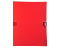 Chemise à sangle dos extensible avec rabat en pied et boucle à coulisseau cranté - polypropylène - Rouge