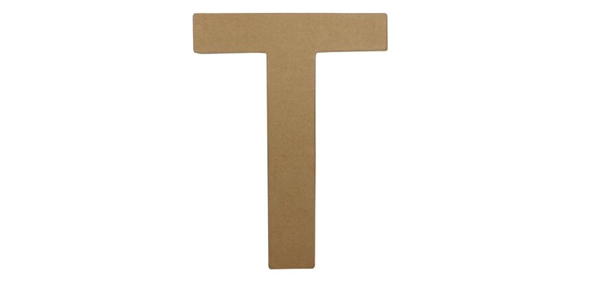 Lettre T fantaisie - Kraft