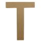 Lettre T fantaisie - Kraft