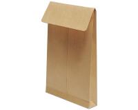 Boite de 250 Pochettes Kraft Armé Brun E4-280x400 mm avec Soufflet de 30 mm - Auto-Adhésives - 130g/m2 - Brun