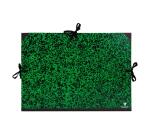 Carton à dessin Annonay 3 cordons 32x45cm - Vert