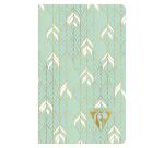 Carnet piqûre textile Neo Deco Collection Printemps-Été 7,5x12cm 48 pages ligné motifs assortis papier ivoire 90g - Assortis