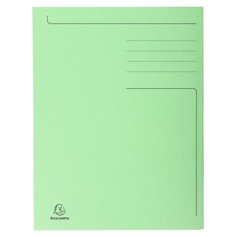 Subcarpetas 3 solapas Exacompta Forever® impresas 280 g/m2 - Verde