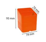 Cubiletes Pen Cube, 2 compartimentos diferentes tamaños y alturas, bloqueador de cables. IDERAMA