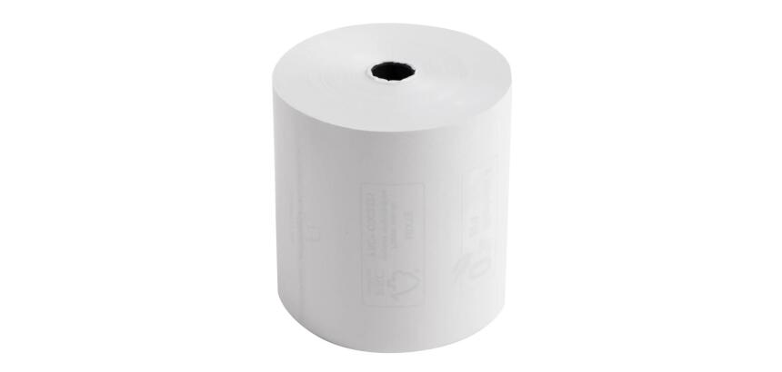 Exacompta Ref: 43816E - 80 x 72mm, 48gsm Thermal Paper Receipt Till Rolls, For Cash Registers, Tills, EPOS, POS Terminal Card Payments, BPA Free, 76m, White, Pack of 10 - White