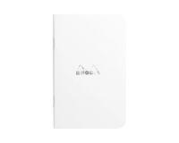 Carnet piqué Rhodia Classic 7,5x12 cm 48p petits carreaux 5x5 non détachables 80g - Blanc