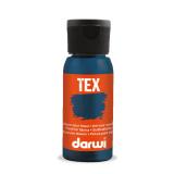 DARWI Flacon de 50 ml de Peinture Textile Opaque - Bleu navy