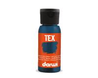 DARWI Flacon de 50 ml de Peinture Textile Opaque - Bleu navy