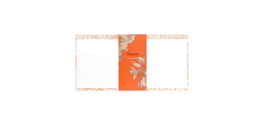 Jardin des Sens, Mini planner 24x12 cm 50 feuillets imprimés