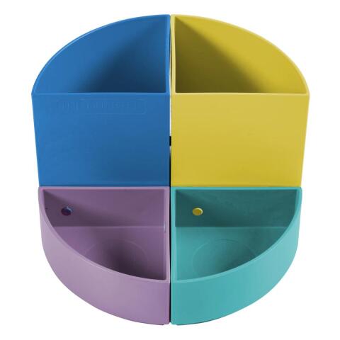 Cubiletes modulables Forever ® Young THE QUARTER 4 cubiletes combinables 2 alturas diferentes Colores surtidos
