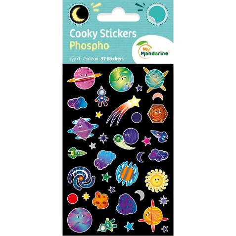 Cooky Phospho Sach 1pl 7,5x12cm Planètes - Multicolore