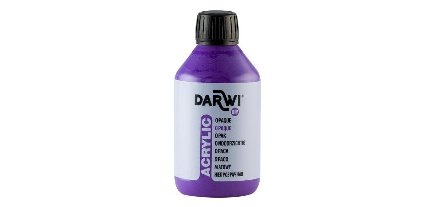 Darwi Flacon de 250 ml de Peinture Acrylique Universelle Opaque - Violet