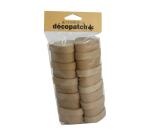 Set 10 petites boîtes coeurs 3x15x30cm - Kraft