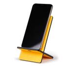 Rhodiarama support pour téléphone mobile simili cuir italien 13x8x8,5 cm - Jonquille