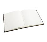 Livre d'or Balacron avec titre 100 pages blanches - 27x22 cm vertical