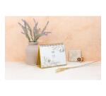 Jardin des Sens, Calendrier anniversaire perpétuel 23x17 cm, 50 pages imprimées, fermeture aimantée pour affichage sur la table.