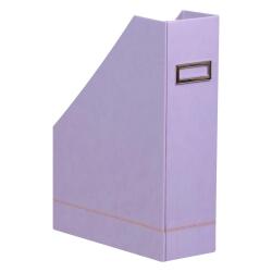 Rhodiarama porte-revues simili cuir italien 10x25x31 cm - Iris