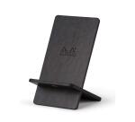 Rhodiarama support pour téléphone mobile NOIR simili cuir italien 13x8x8 ,5 cm - Noir