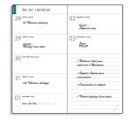 Agenda de poche EasyTime 17 Ondine 9 x 17,5 cm Semainier Janvier à décembre 2026 - Vert