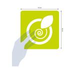 Set de 6 pochoirs enfants, Légumes - Vert