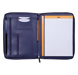 Rhodiarama grand conférencier pour bloc ou carnet format A4 - Bleu nuit