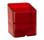 Cubiletes Pen Cube, 2 compartimentos diferentes tamaños y alturas, bloqueador de cables. CHROMALINE (translucido)