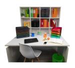 Papelera ECOBIN, 15 Litros + asas, 26,3 x26,3x33,5 cm - LINICOLOR (translucido)