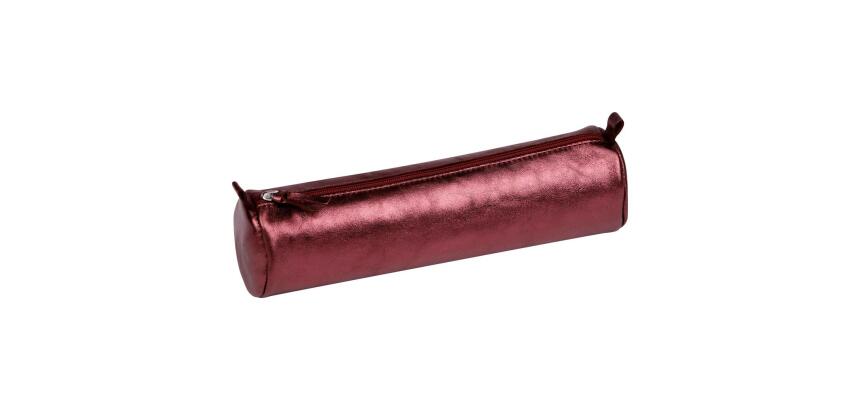 CUIRISÉ - Trousse ronde Ø5,5x22 - Cerise