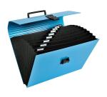 Trieur valisette avec poignée 12 compartiments Iderama - A4 - Couleurs assorties