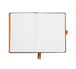 Rhodiarama Goalbook rembordé rigide A5 240 pages dot papier blanc 90g - Chocolat