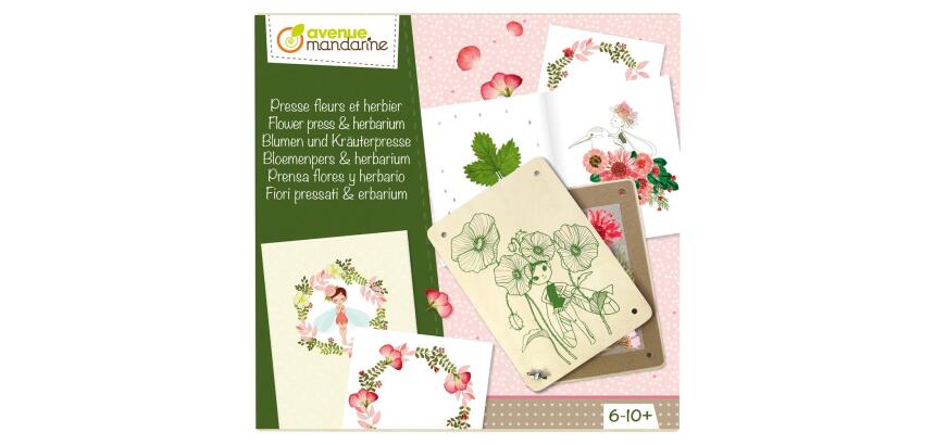 Coffret créatif, Presse fleurs et herbier - Multicolore