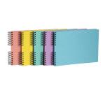 Album photos à spirales 50 pages noires - Format 32x22cm - AQUAREL - Couleurs assorties