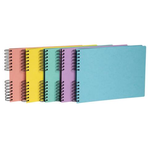 Exacompta Ref. 16540E Álbum de fotos en espiral 50 páginas negras Formato 32x22cm AQUAREL Colores surtidos