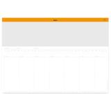 Rhodia sous-main semainier entoilé A2 (42x59,4 cm) 30 feuillets encollés - Blanc