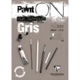 Paint'ON Gris bloc collé 30F A2 250g